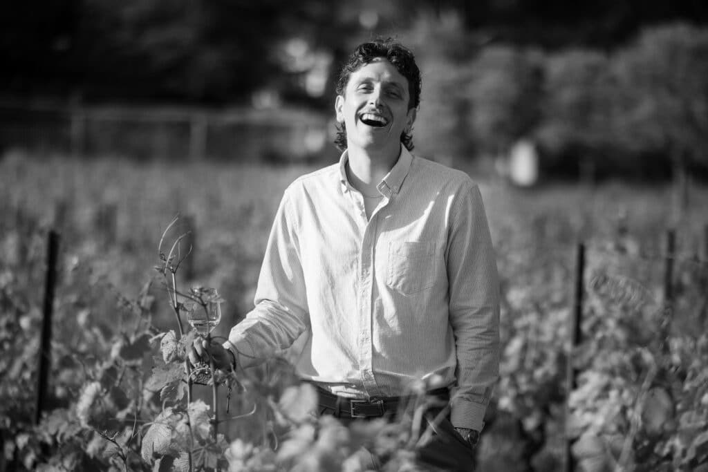 Louis Lienhart dans les vignes du Château Gasqui